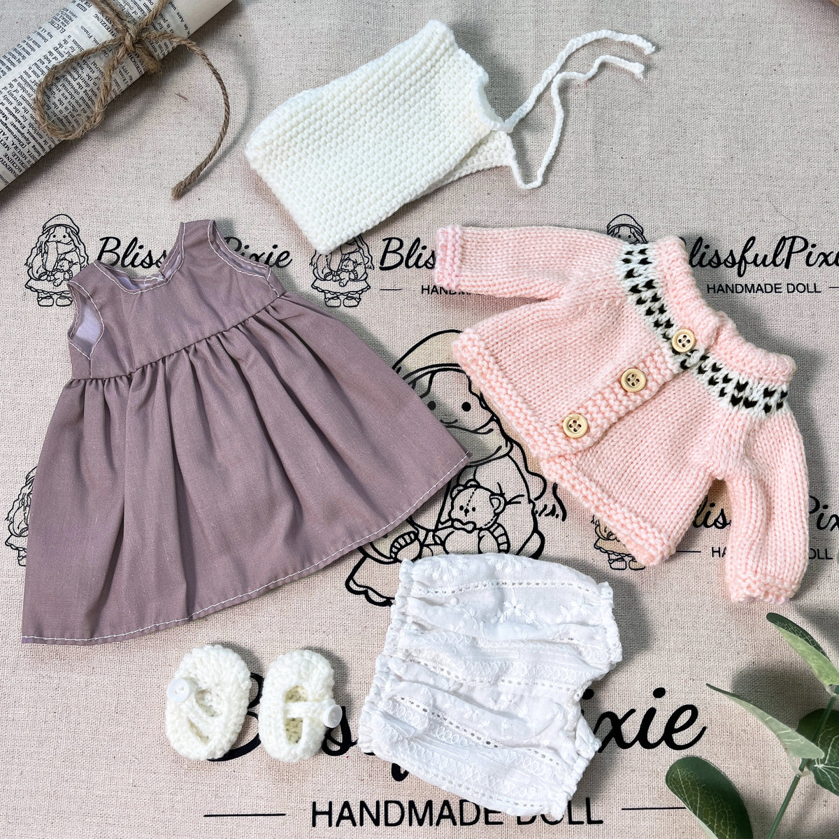Malvina - Handmade Cloth Doll