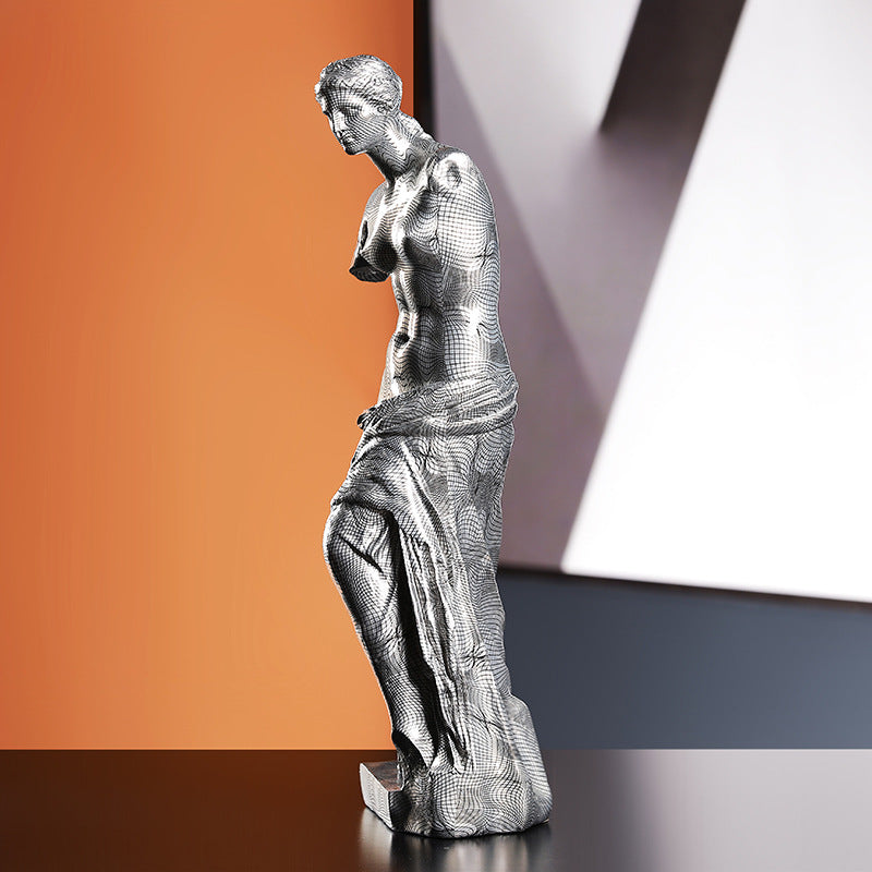 Silver-Tone Classical Venus Figurine