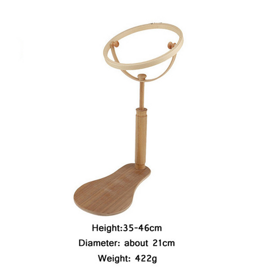 Adjustable Solid Wood Embroidery Frame Stand