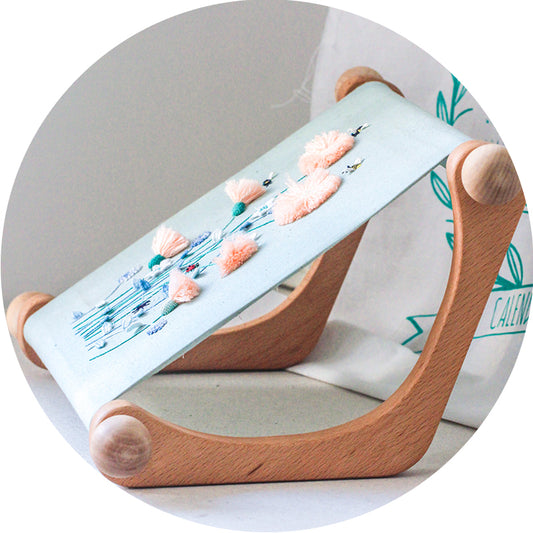 Large Wooden Desktop Scroll Embroidery Frame