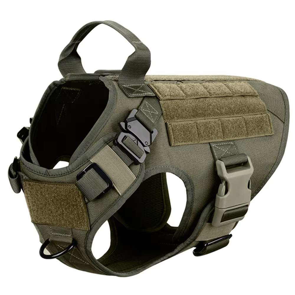 Camo Dog Harness and Leash Set