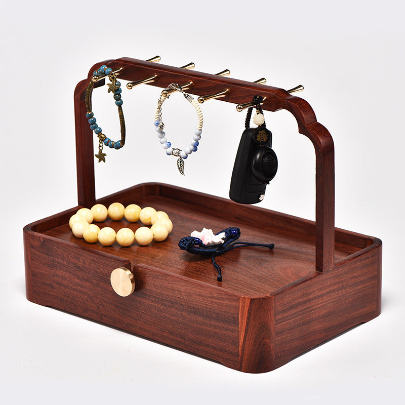 Wooden Jewelry Display Stand with Drawer