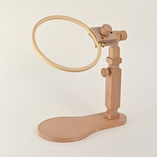 Adjustable Beech Embroidery Stand with 20 cm Hoop