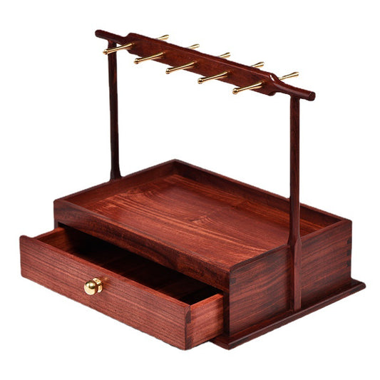 Wooden Jewelry Display Stand with Drawer