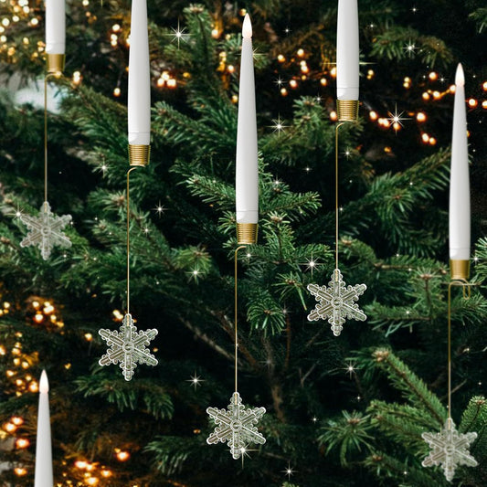 LED Christmas Candle and Hanging Ornament Set