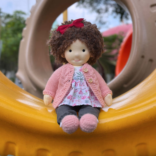 Ava - Handmade Cloth Doll