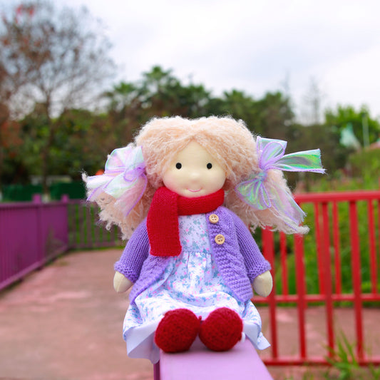 Lillian - Handmade Cloth Doll
