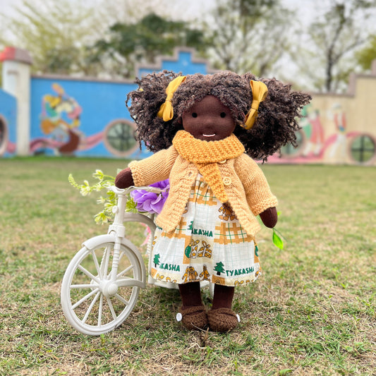 Audrey - Handmade Cloth Doll