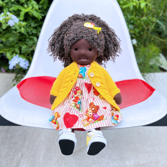 Claire - Handmade Cloth Doll