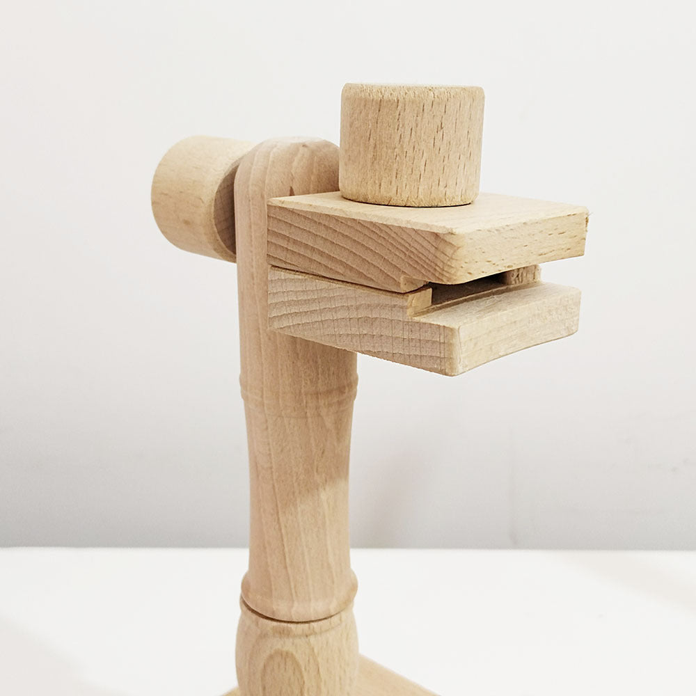 Beech Wood Desktop Embroidery Stand — 43 cm Model