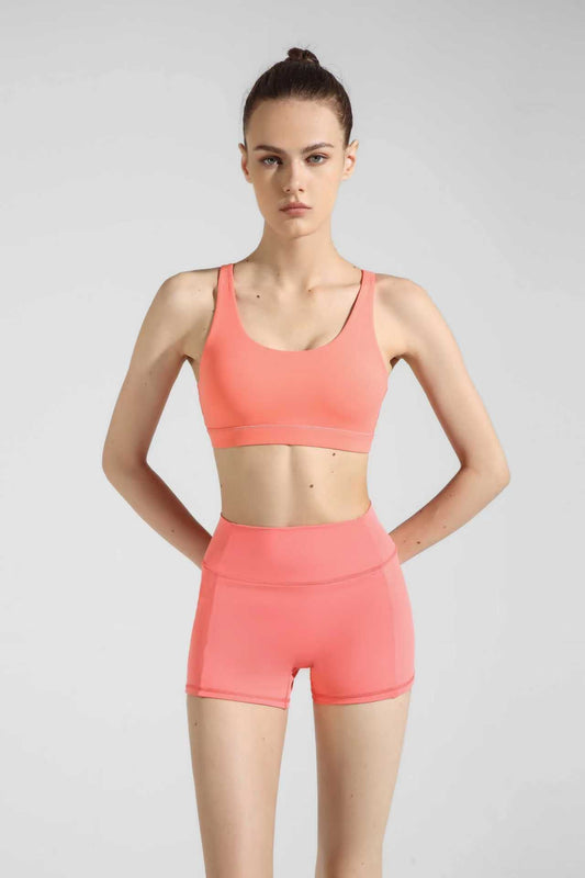 Flexi Shorts (Without Pockets) - Light Orange