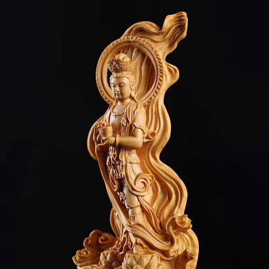 Guanyin Wood Figurine
