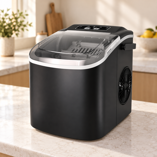 Black HZB-16M Countertop Bullet Ice Maker with Viewing Window - lifestyle view