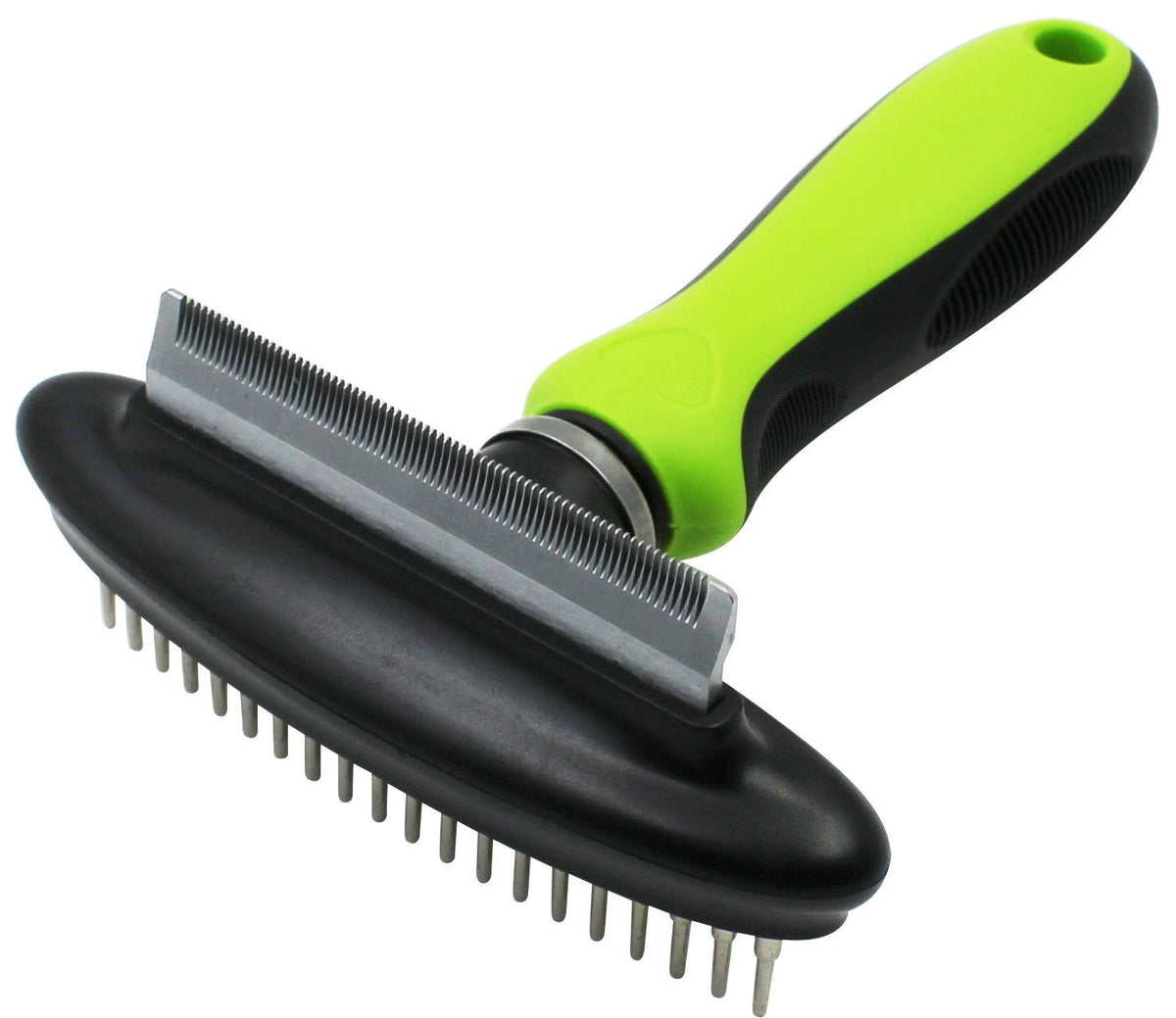 Double-Sided Pet Undercoat Rake with Flexible Hinge - View 3