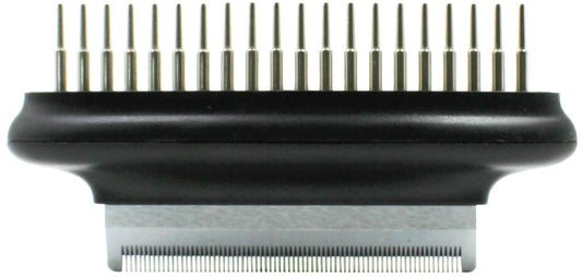 Double-Sided Pet Undercoat Rake with Flexible Hinge - View 2