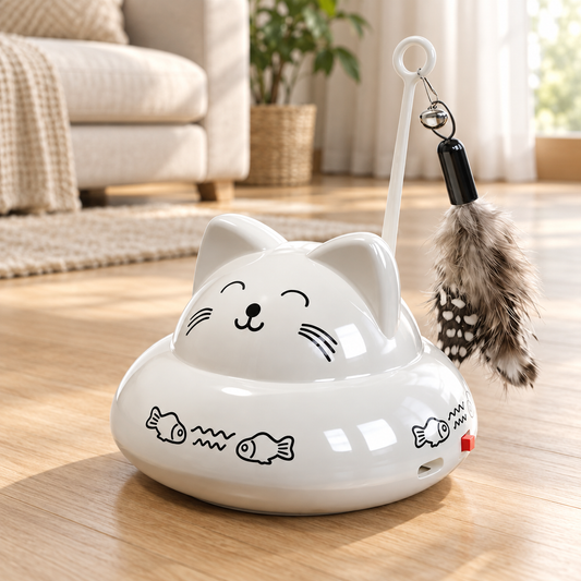Motion-Sensor Feather Cat Toy - main image