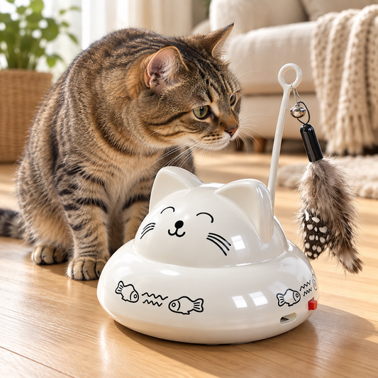 Motion-Sensor Feather Cat Toy - product view 2