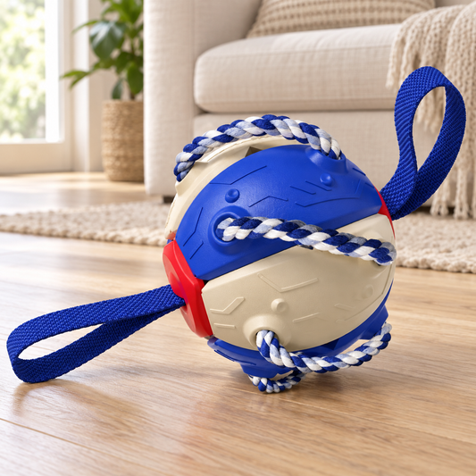 Rope-Loop Dog Fetch Ball - main image