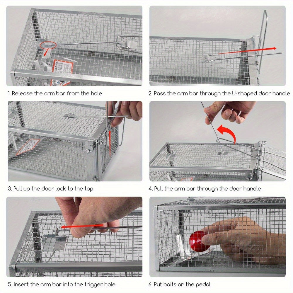 Set of Two Durable Mouse Traps - Heavy-Duty Reusable Traps with Quick Release Mechanism for Both Indoor And Outdoor