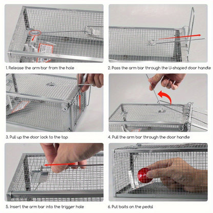 Set of Two Durable Mouse Traps - Heavy-Duty Reusable Traps with Quick Release Mechanism for Both Indoor And Outdoor