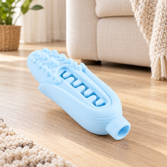 Corn-Shaped Silicone Dog Chew Toy - main image