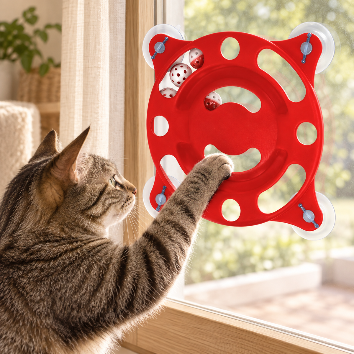 Suction-Cup Cat Teaser Toy - product view 5