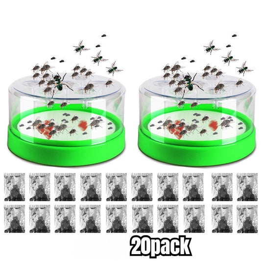 [Indoor/Outdoor] 1/2pcs Insect Traps - Fly Trap Comes With 20pcs Of Auxiliary Materials. Designed Specifically For