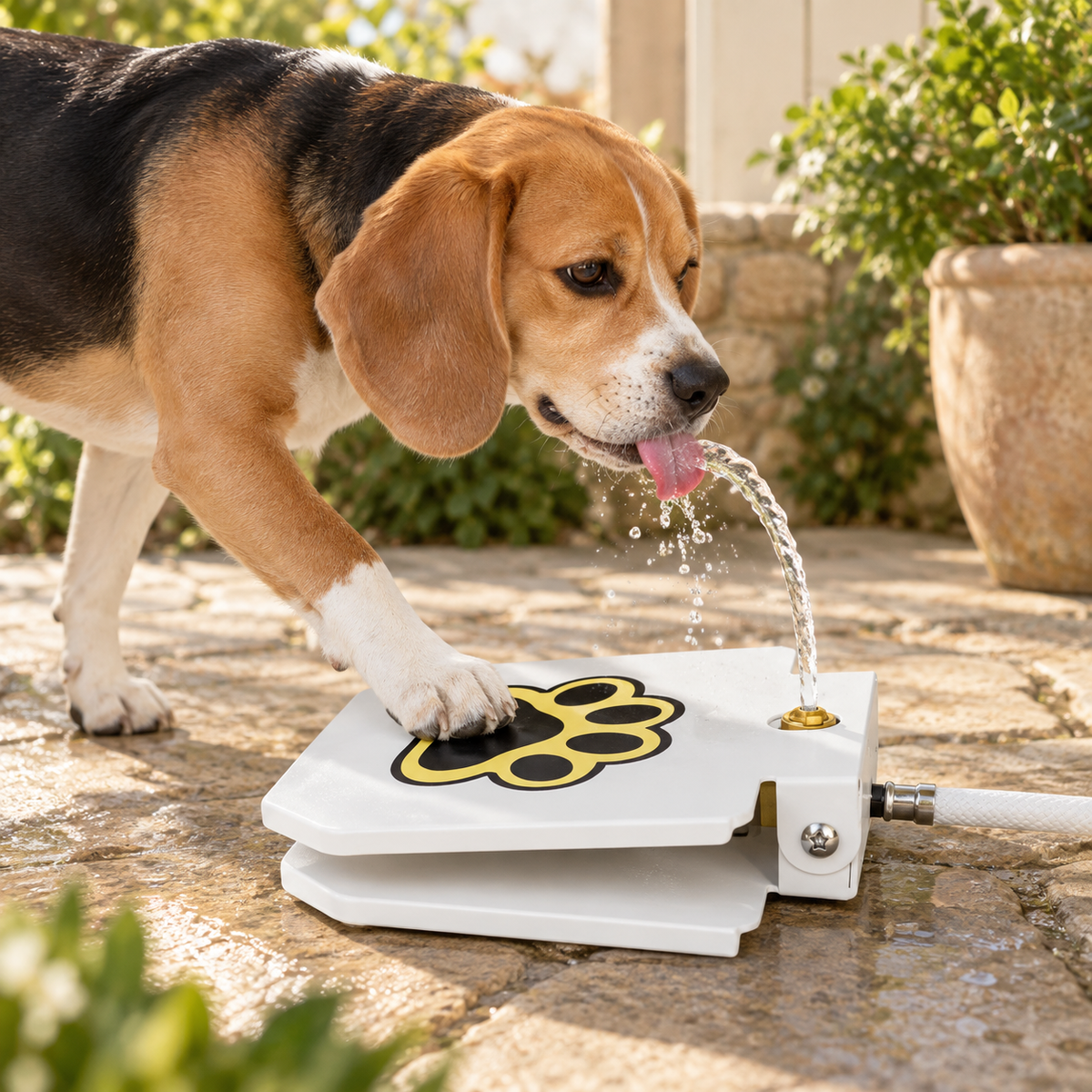 Outdoor Step-On Dog Water Fountain - product view 2
