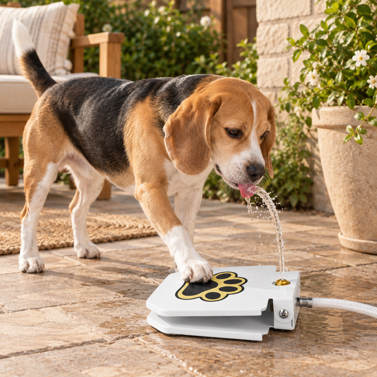 Outdoor Step-On Dog Water Fountain - product view 5