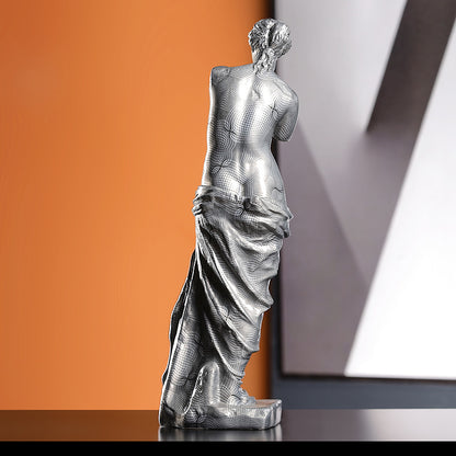 Silver-Tone Classical Venus Figurine