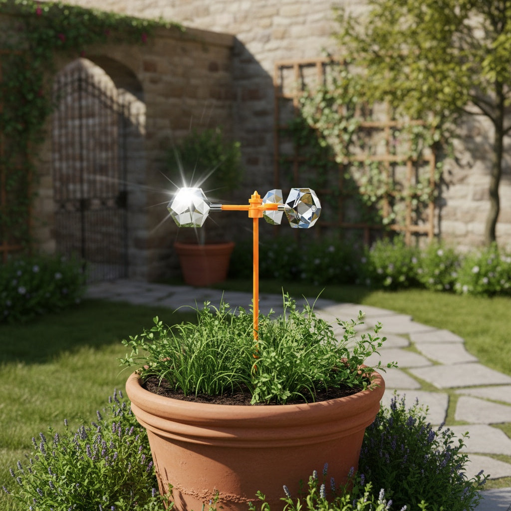 Bird Repeller, 360° Bird Repeller, Wind-Powered Bird Repeller, Rotating Bird Repeller, Bird Repeller for Garden Railings And