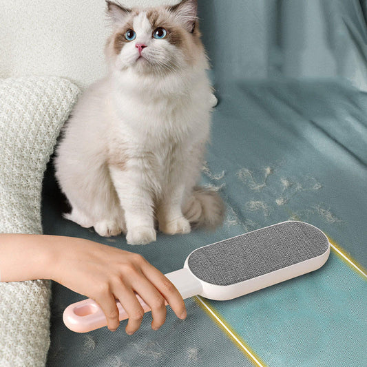 Double-Sided Reusable Pet Hair Brush for Fabrics