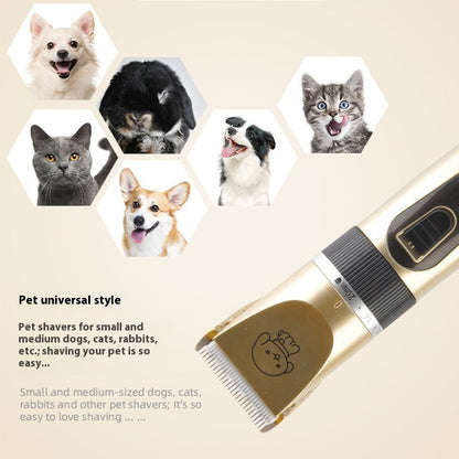 Gold-Tone Pet Hair Clipper and Grooming Set