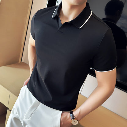 Men's Contrast-Trim Short-Sleeve Polo Shirt