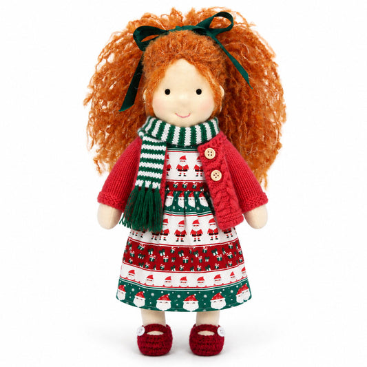 Diana - Handmade Christmas Cloth Doll with Gift Box