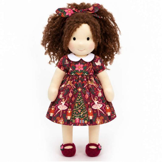 Eleanor - Handmade Christmas Cloth Doll with Gift Box