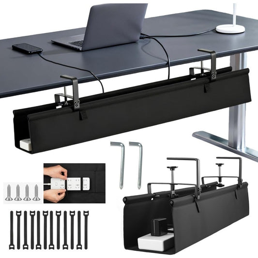 Clamp-On Under-Desk Cable Organizer