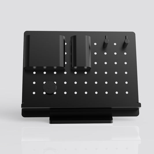 Metal Desktop Organizer Board with Storage Compartments