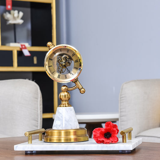 Decorative Metal Table Clock