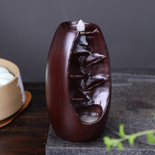 Brown Backflow Incense Holder