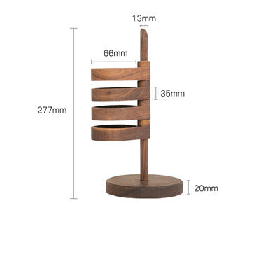 Wooden Petal Jewelry Stand