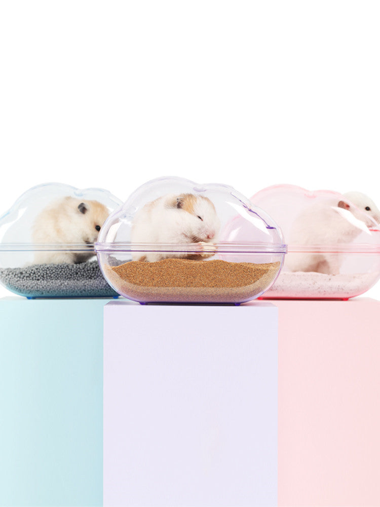 Covered Small-Pet Sand Bath with Style Options - View 2