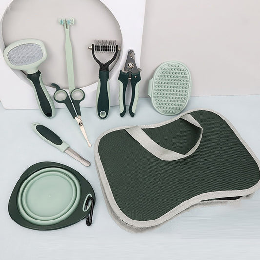 Pet Grooming Accessory Set with Carry Case