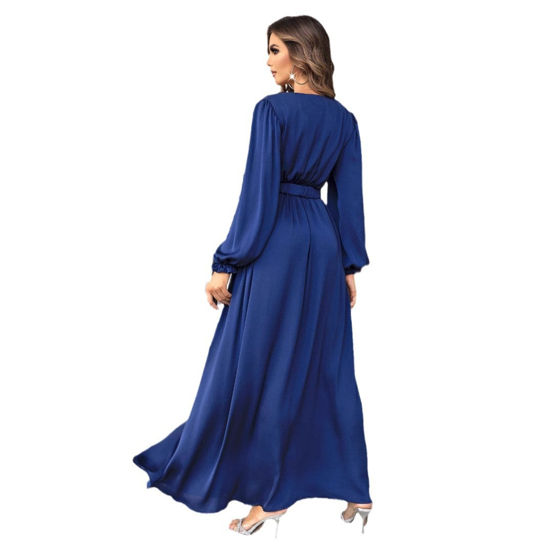 V-Neck Chiffon Evening Dress