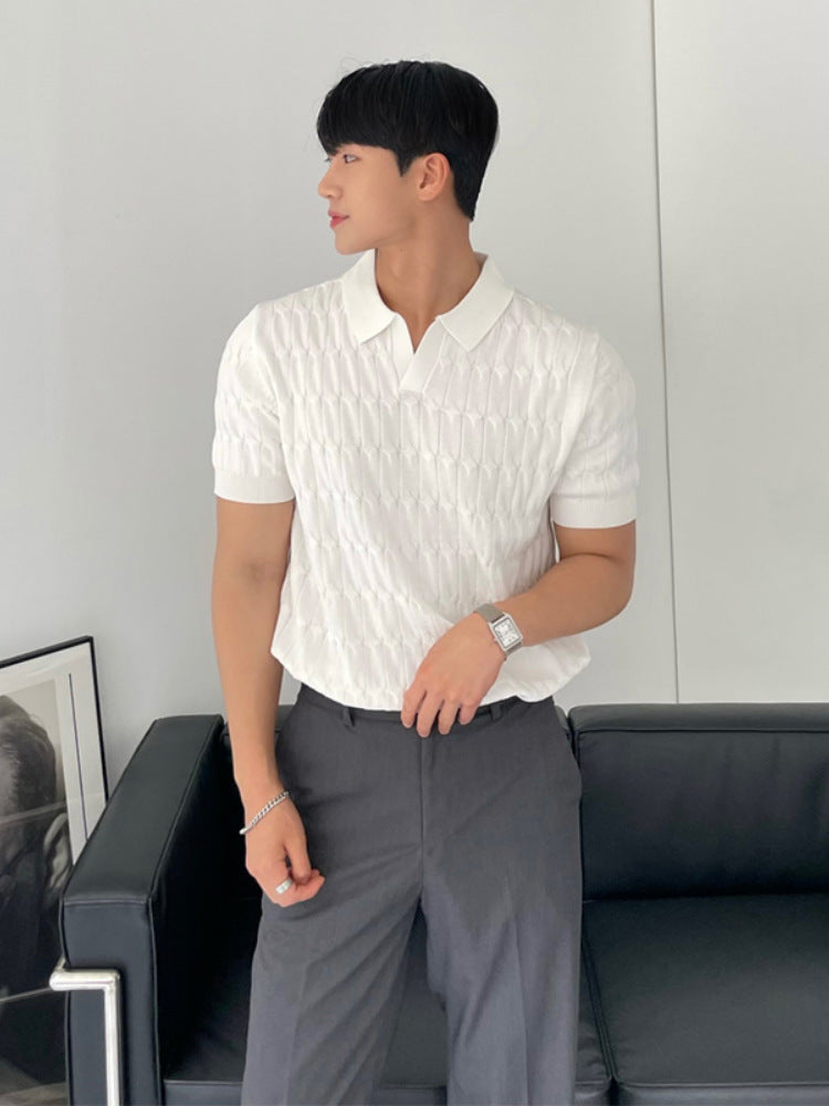 Men's Short-Sleeve Zip Polo Shirt
