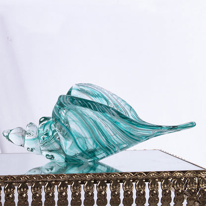 Swirled Glass Conch Ornament