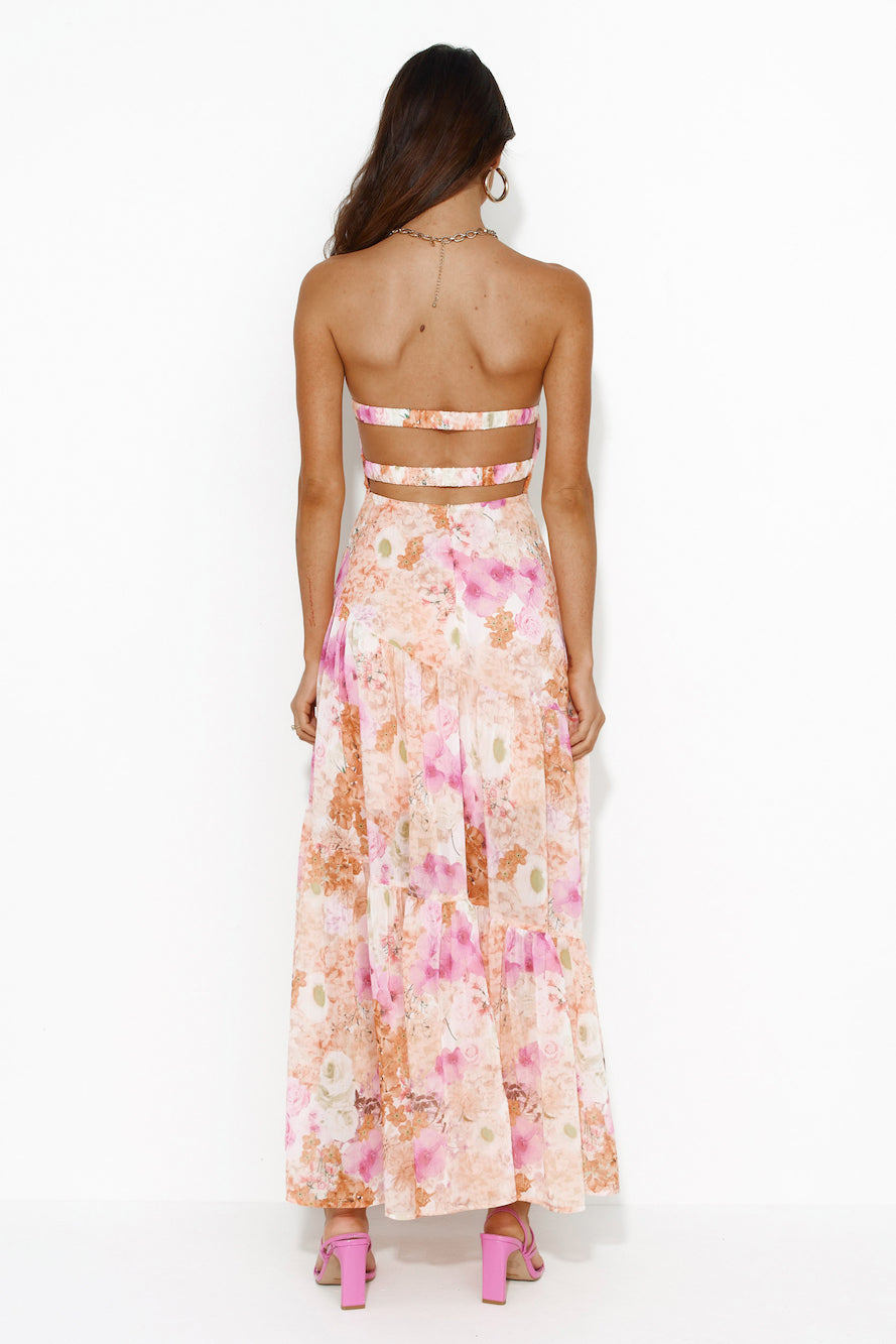 Orange floral maxi dress - image 6