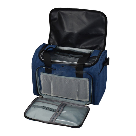 Yarn Project Tote with Clear Top and Front Organizer