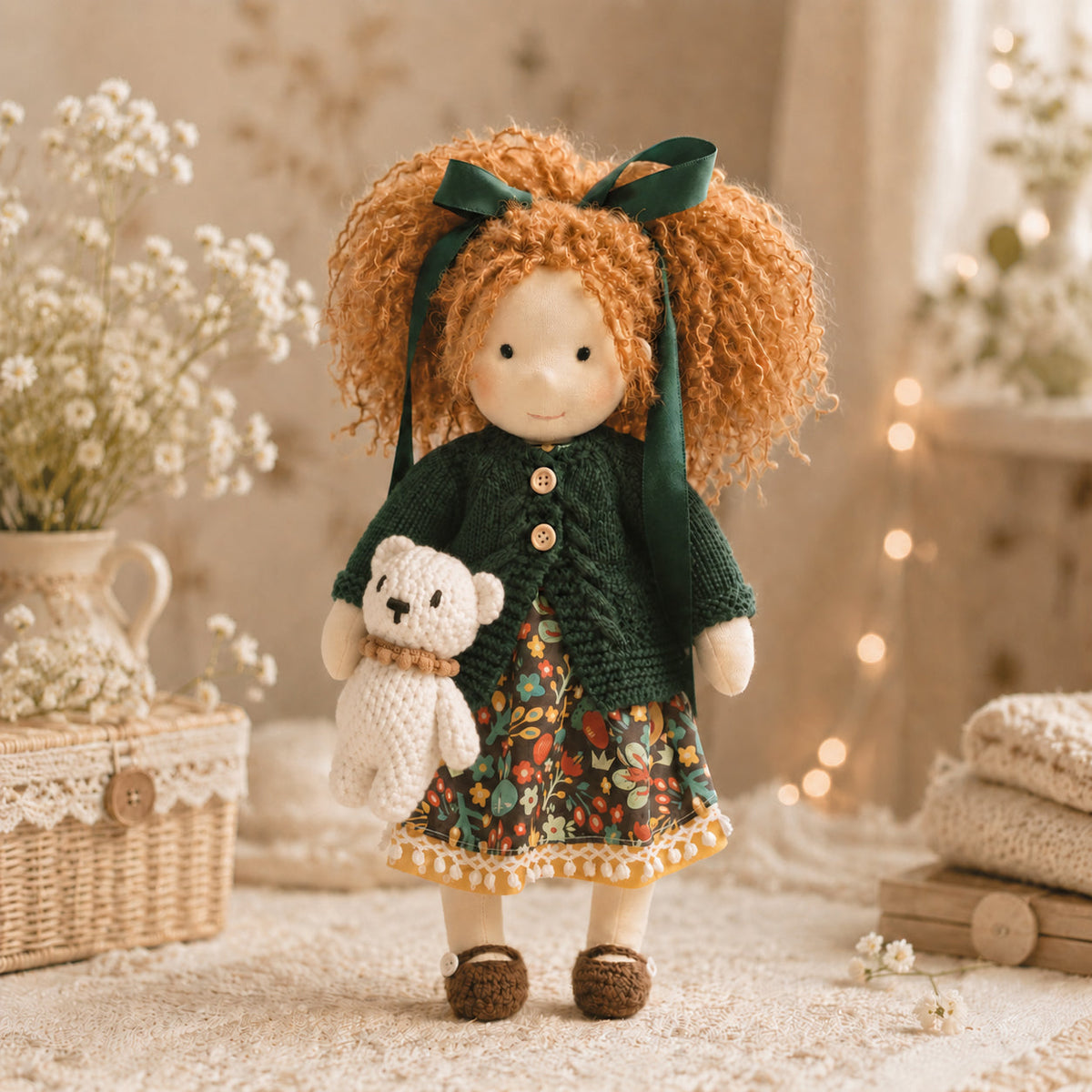 Hanne - Handmade Cloth Doll