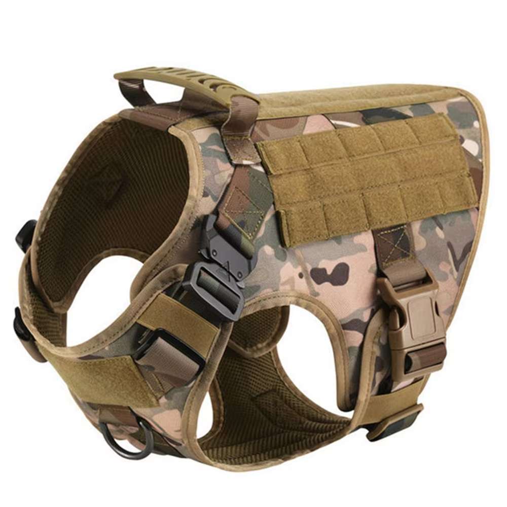 Camo Dog Harness and Leash Set